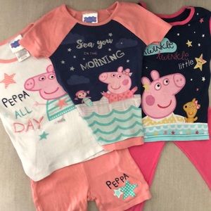 Peppa pig pajama lot!